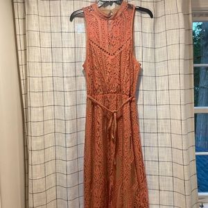 WAYF Lace Halter Dress